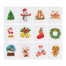 Afbeelding in Gallery-weergave laden, 12 Mini Diamond Paintings - Kerst