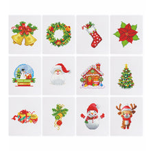 Afbeelding in Gallery-weergave laden, 12 Mini Diamond Paintings - Kerstmis