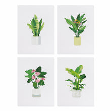 Afbeelding in Gallery-weergave laden, 4 Mini Diamond Paintings - Groene Planten