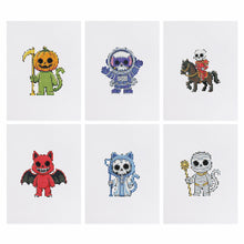 Afbeelding in Gallery-weergave laden, 6 Mini Diamond Paintings - Halloween Figuren