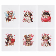 Afbeelding in Gallery-weergave laden, 6 Mini Diamond Paintings - Hondenliefde