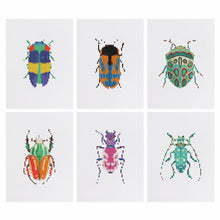 Afbeelding in Gallery-weergave laden, 6 Mini Diamond Paintings - Insecten