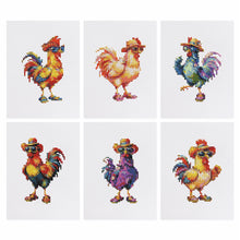 Afbeelding in Gallery-weergave laden, 6 Mini Diamond Paintings - Kippen