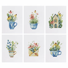 Afbeelding in Gallery-weergave laden, 6 Mini Diamond Paintings - Wilde Bloemen