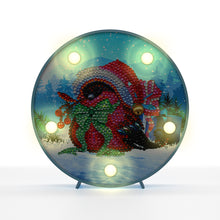 Lade das Bild in den Galerie-Viewer, Diamond Painting Ronde Lampje - Kerst Vogel