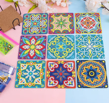 Lade das Bild in den Galerie-Viewer, Diamond Painting - Vierkante Mandala Onderzetters