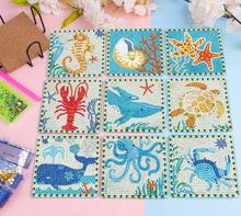 Load image into Gallery viewer, Diamond Painting - Zeedieren Onderzetters