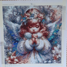 Afbeelding in Gallery-weergave laden, Diamond Painting voorbeeld - Biddend Engeltje