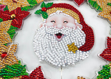 Lade das Bild in den Galerie-Viewer, Diamond Painting - Kerstman met Kerststerren Decoratiekrans