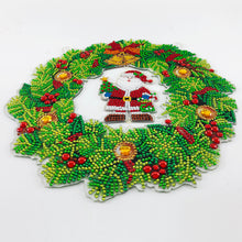 Afbeelding in Gallery-weergave laden, Diamond Painting - Kerstman Decoratiekrans