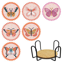 Load image into Gallery viewer, Orange Butterfly Coasters