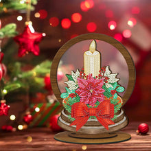 Afbeelding in Gallery-weergave laden, Diamond Painting - Houten Kerst Ornament