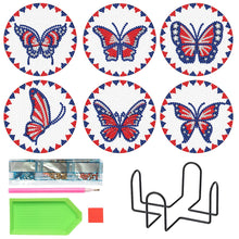 Load image into Gallery viewer, Round Butterfly Coasters