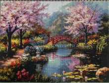 Lade das Bild in den Galerie-Viewer, Diamond Painting - Japanse Tuin met Kersenbloesem