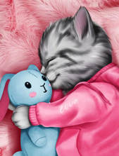 Lade das Bild in den Galerie-Viewer, Diamond Painting - Slapende Kat - Diamond Paradijs