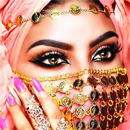 Diamond Painting - Arabische Vrouw (Licht Roze)