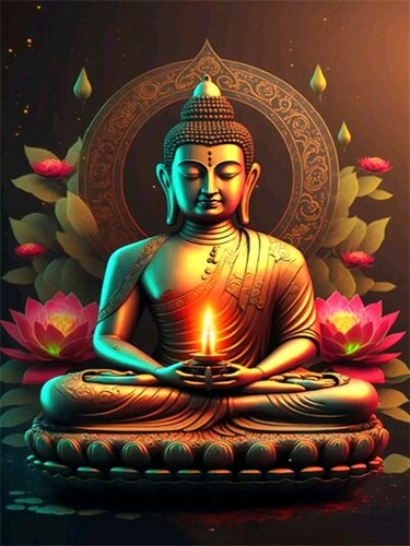 Diamond Painting - Boeddha met Licht
