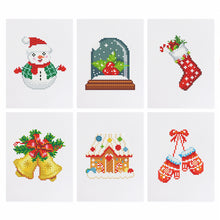 Afbeelding in Gallery-weergave laden, 6 Mini Diamond Paintings - Kerstmis
