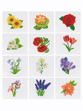 Load image into Gallery viewer, 12 Mini Diamond Paintings - Bloemen
