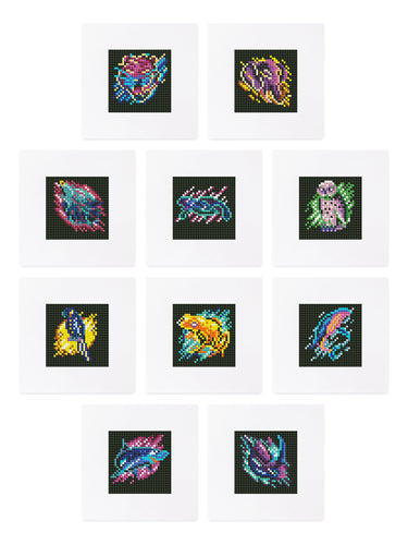 10 Mini Diamond Paintings - Dieren