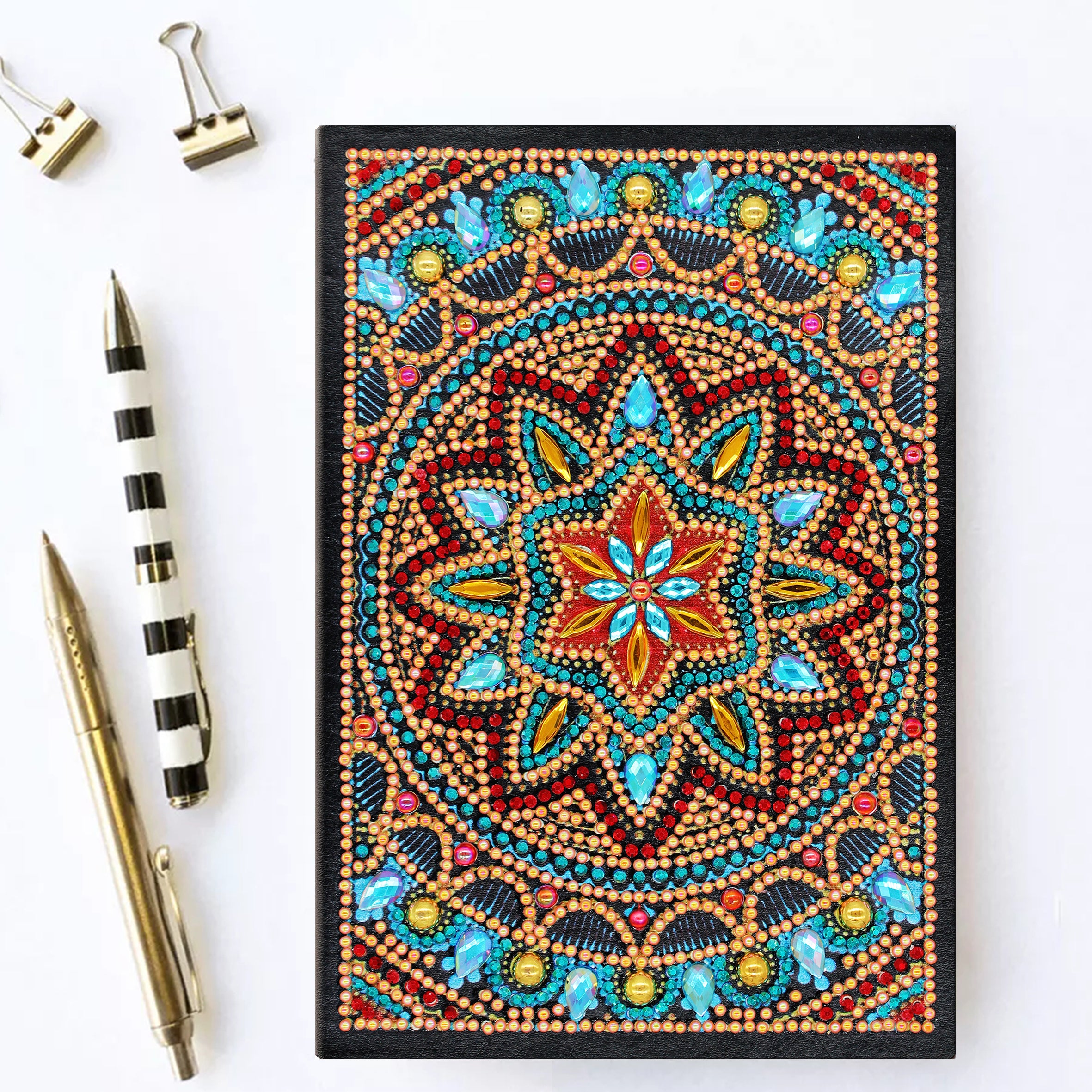 Diamond Painting Notitieboek - Ster Mandala