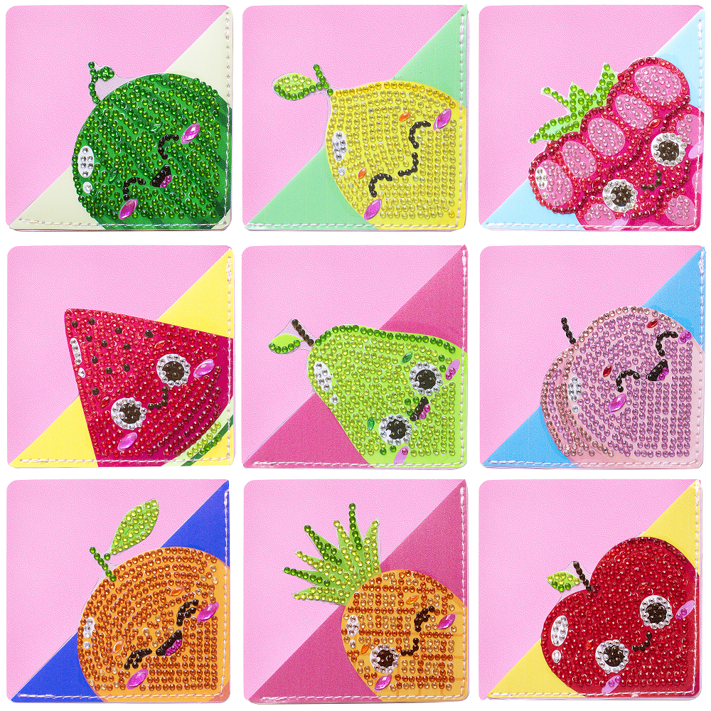 Diamond Painting Corner Bookmarks - Fruit with Face