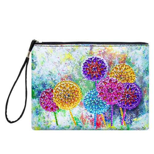 Diamond Painting Etui - Gekleurde Paardenbloemen