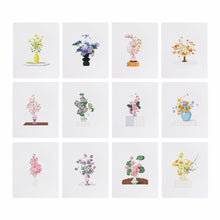 Afbeelding in Gallery-weergave laden, 12 Mini Diamond Paintings - Bloemen in Vaas
