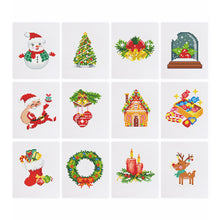 Afbeelding in Gallery-weergave laden, 12 Mini Diamond Paintings - Kerst
