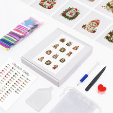 Afbeelding in Gallery-weergave laden, 12 Mini Diamond Paintings - Kerst Dieren
