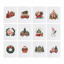 Afbeelding in Gallery-weergave laden, 12 Mini Diamond Paintings - Kerst Elementen
