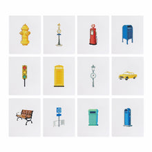 Afbeelding in Gallery-weergave laden, 12 Mini Diamond Paintings - Stedelijke Objecten
