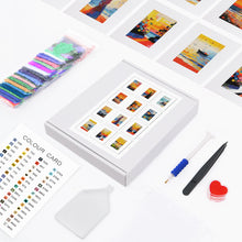 Afbeelding in Gallery-weergave laden, 12 Mini Diamond Paintings - Zonsondergang
