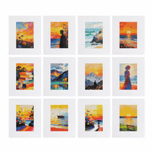Afbeelding in Gallery-weergave laden, 12 Mini Diamond Paintings - Zonsondergang
