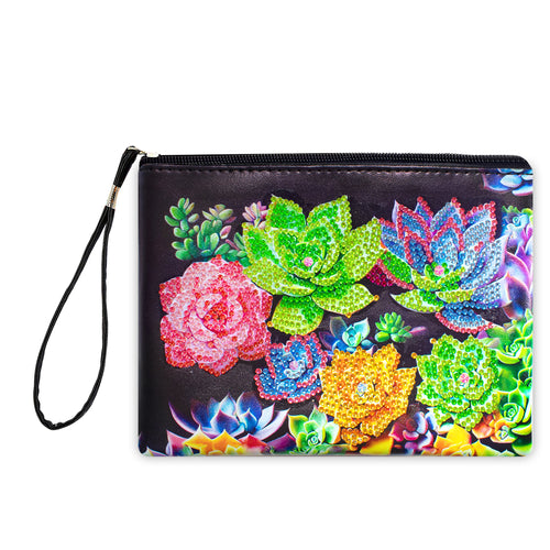 Diamond Painting Etui - Gekleurde Planten