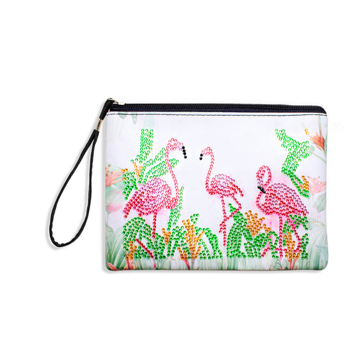 Diamond Painting Etui - Flamingo