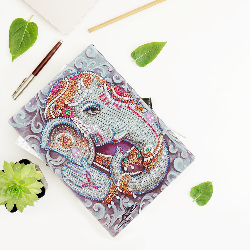 Diamond Painting Notitieboek - Olifant