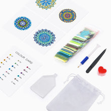 Load image into Gallery viewer, 4 Mini Diamond Paintings - Mandala
