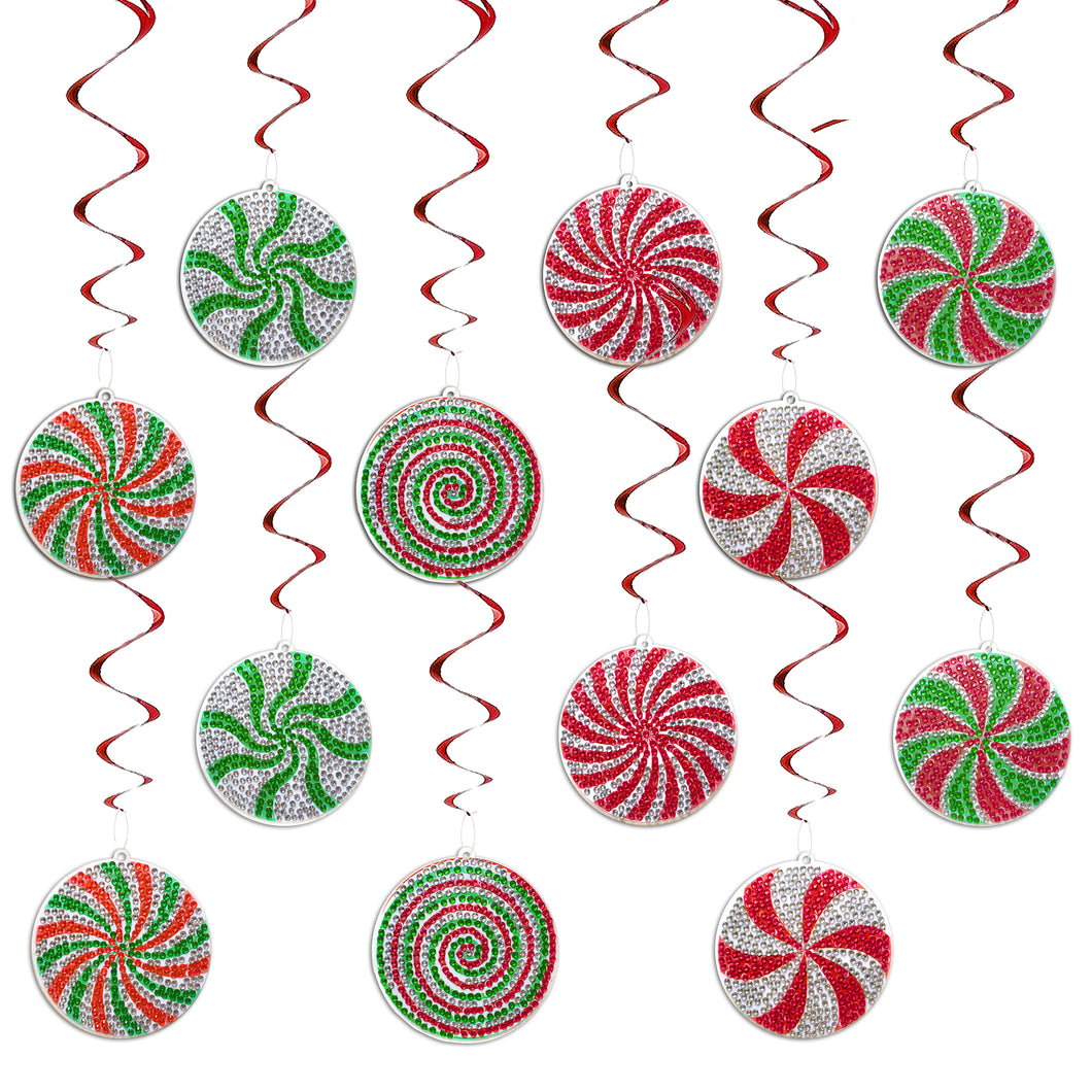 Diamond Painting Kerst Spiralen - Snoepjes