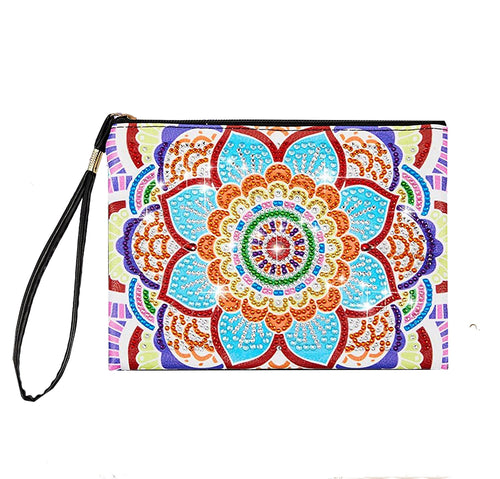 Diamond Painting Etui - Blauwe Mandala