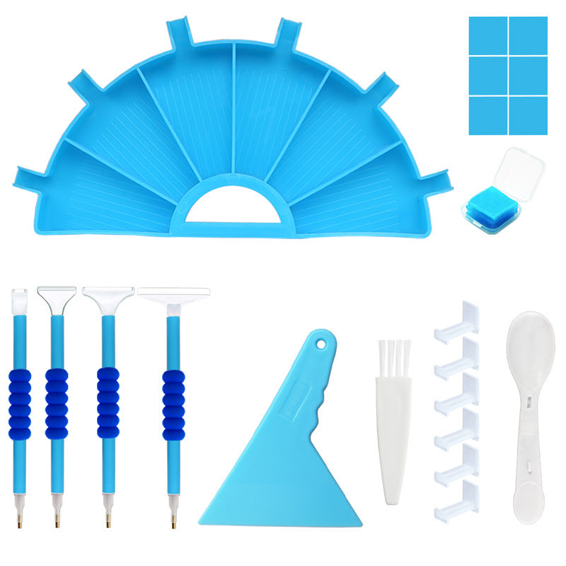 Schudbakje met 6 vakjes & accessoires
