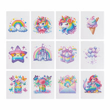 Afbeelding in Gallery-weergave laden, 12 Mini Diamond Paintings - Regenboog
