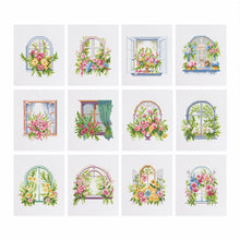 Load image into Gallery viewer, 12 Mini Diamond Paintings - Ramen met Bloemen
