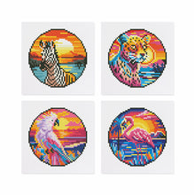 Afbeelding in Gallery-weergave laden, 4 Mini Diamond Paintings - Dieren
