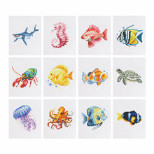 Afbeelding in Gallery-weergave laden, 12 Mini Diamond Paintings - Zeedieren

