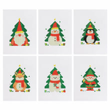 Afbeelding in Gallery-weergave laden, 6 Mini Diamond Paintings - Kerstbomen

