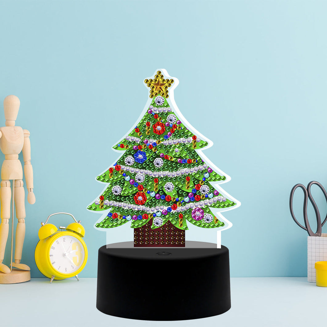 Diamond Painting Standing Lamp - Christmas Tree