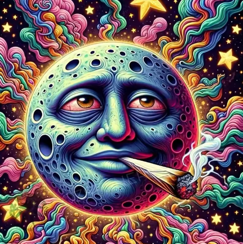 Diamond Painting - Blowende Maan
