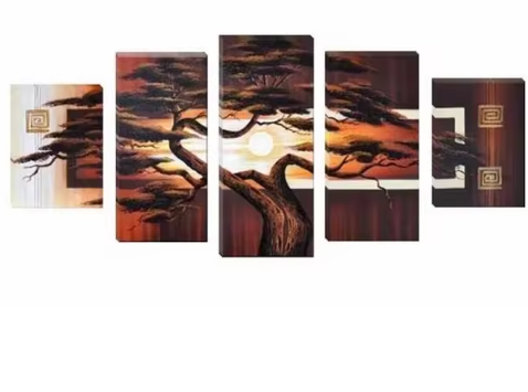 Diamond Painting - Bruine Boom - 5 Luik