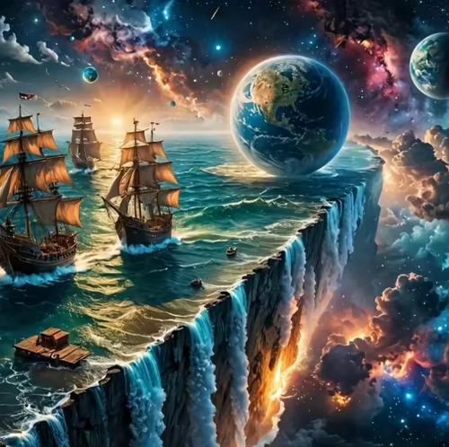 Diamond Painting - De Wereld is Plat